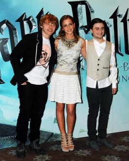 Los jóvenes actores Rupert Grint, Emma Watson y Daniel Radcliffe han crecido delante de nuestros ojos con cada película